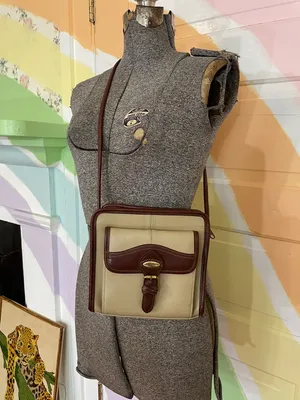 Vintage Liz Claiborne Classic Two-Tone Crossbody Bag Wallet Combo Preppy Y2K 💛🎀 thumbnail 2