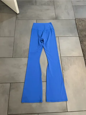 Aerie Offline Real Me Xtra High Waisted Flare Leggings in Blue thumbnail 3