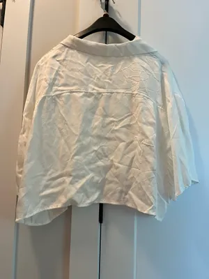 ZARA White Satin Top thumbnail 2