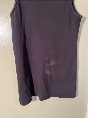 American Giant Women's Size XS Tank Top Black Ribbed‎ Scoop Neck Stretch Cotton thumbnail 7