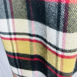 100% Cashmere Scarf Camel Tan Tartan Plaid Made in Scotland 70" x 12" NWOT thumbnail 4