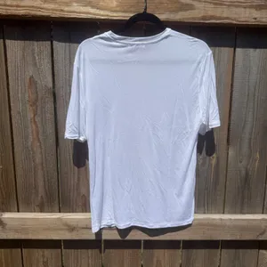 Zara Basic White Short Sleeve Crewneck T-Shirt Womens Small Minimalist Tee thumbnail 3