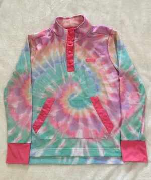 Simply Southern Pastel Tie-Dye Pullover with Pink Accents thumbnail 1