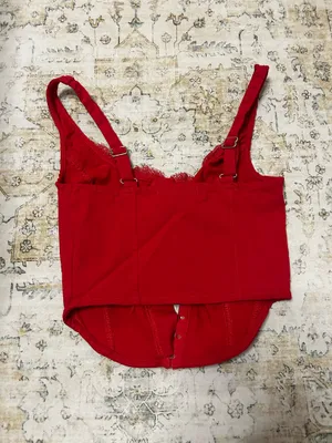 Madden Girl Red Corset top thumbnail 5