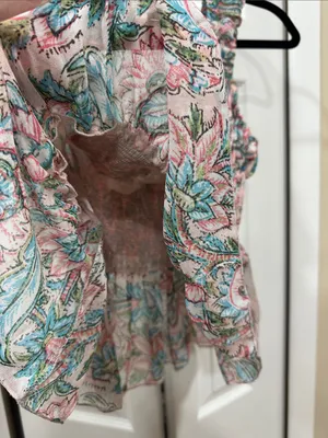 Urban outfitters Floral Smocked Peplum Tank Top thumbnail 3