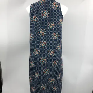 Lularoe small teal orange sleeveless open cardigan duster thumbnail 8