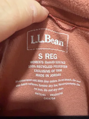 L.L. Bean Fleece Pullover Women Quarter Zip Colorblock Outdoor Size Small thumbnail 7