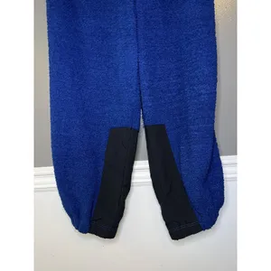 FP Movement Pants Womens Medium Blue Sherpa Fleece Joggers Lined Colorblock thumbnail 3