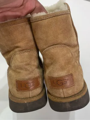 UGG Abree Women's 6 Chestnut Suede Side Zip Mini Boots 1016548 thumbnail 5