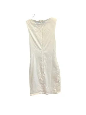 Zara Trafaluc White Embellished Dress Small thumbnail 4