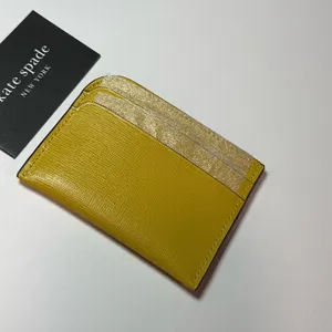 Kate Spade Devin Saffiano Leather Card Holder Tiger’s Eye (Yellow) NWT thumbnail 3