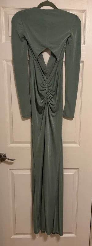 Katie May | Free People In A Mood Gown in Sage Green thumbnail 6