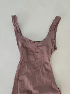 Amazon New Women’s Sleeveless Wide-Leg Jumpsuit in Dusty Mauve Size XS thumbnail 4