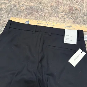 NWT Babaton Aritzia Graham Black Mid Rise Tailored Pants Size 6 thumbnail 5
