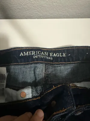 American Eagle Dark Denim Mini Skirt thumbnail 3