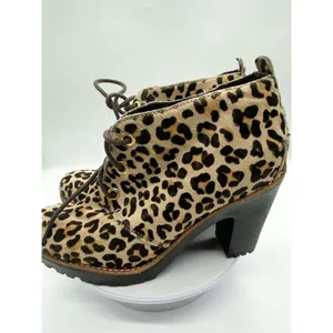 Sperry Princetons Top Sider Princeton boot leather lace up pony hair chunky heel thumbnail 5