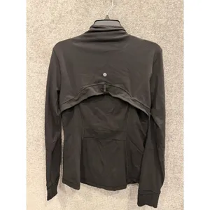 Lululemon Womens Jacket 12 Black Luon Define Full Zip Thumbholes Activewear thumbnail 9