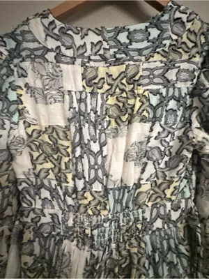 BY ANTHROPOLOGIE Vneck Textured Boho Dress thumbnail 6