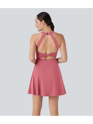 Halara Flare Low Support Dance Active Dress Easy Peezy Women’s Size 1X NWT Rouge thumbnail 8