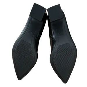 A New Day Ankle Boots Donna Women's Size 10 Black 3½" Heel Side Zip Faux Leather thumbnail 7