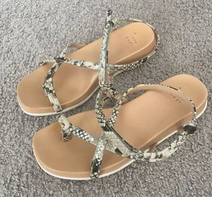 A New Day 🌟Snacks king Crisscross Strappy Sandals thumbnail 1