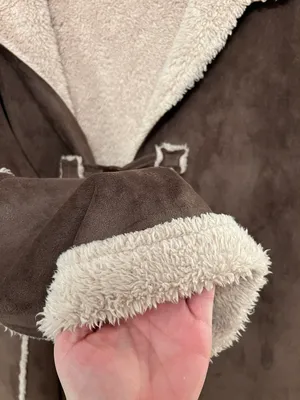 Brown Faux Shearling Jacket (Size 1X) thumbnail 4