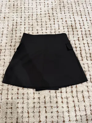 O.VIANCA — High Waist Black Button-Front A-Line Skirt thumbnail 2