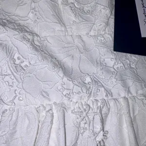 Layered with Love White Lace Mini Dress Bow Straps V-Neck Sleeveless Small NWT thumbnail 4