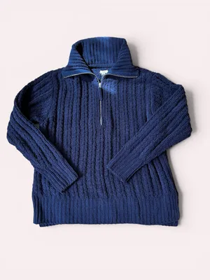 Aerie Cable Car Quarter Zip Sweater thumbnail 2
