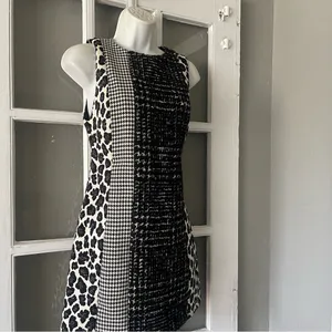 ALICE + OLIVIAClyde Patchwork Shift Dress‎ thumbnail 9