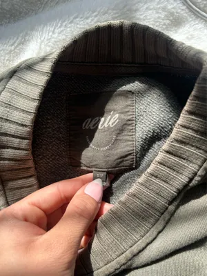 Aerie Crewneck Sweater Green thumbnail 3