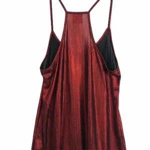 Angie Metallic Red Foil Cami Top thumbnail 4