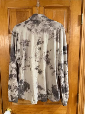Pink Victoria’s Secret tie dye half zip pull over size large. thumbnail 7