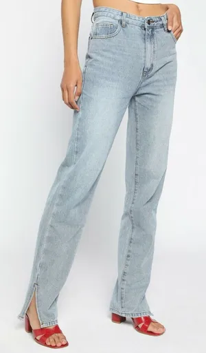 Revolve Lioness Straight Leg Split Hem Jeans Size S thumbnail 1