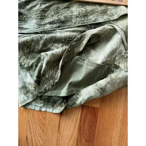 Vtg‎ Y2K Fairycore Fairy Grunge Boho Indie Sleeze Green Sleeveless Top L Layered thumbnail 7