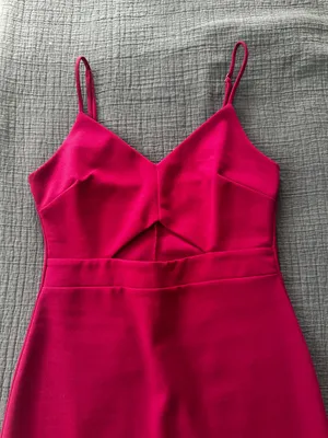 Lulus Magenta Bodycon Midi Dress thumbnail 3