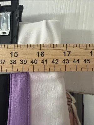 Greg Norman Collection White Mini Skort with Black and Lavender Stripes thumbnail 6