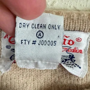 Tally-Ho Creation Vintage 100% Wool Cardigan Tan Oatmeal Australia Petite Small thumbnail 5