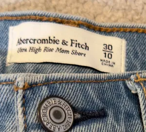 Abercrombie & Fitch Light Blue Distressed Denim Shorts thumbnail 6