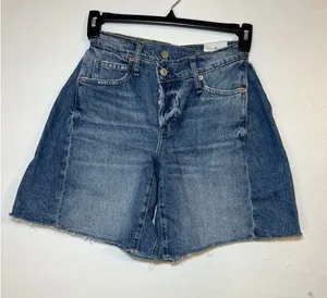 We The Free Boomerang High Rise Bermuda Denim Shorts Women’s Size 24 Blue thumbnail 1