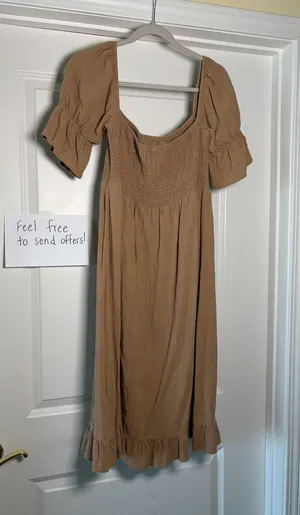 Petal and Pup Brown Maxi Dress thumbnail 1