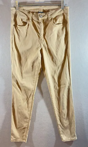 537 | American Eagle High-Rise Jegging‎ Khaki Tan Stretch Skinny Jeans 8 Short thumbnail 1