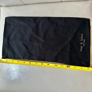 Rag and Bone black drawstring dust bag thumbnail 5
