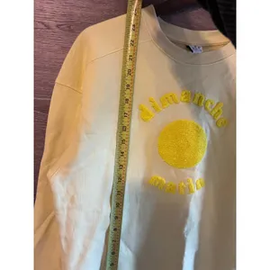 & other Stories pullover yellow Sz Small embroidered sweater women thumbnail 10