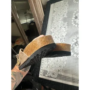 Birkenstock Kyoto Taupe Suede Slides thumbnail 7