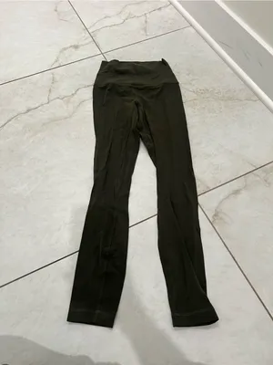 Lululemon Align High-Rise Pant 25" Dark Olive Leggings Size 0 thumbnail 2