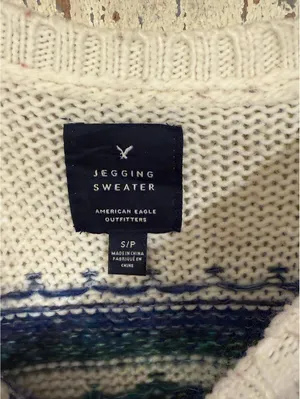 American Eagle Jegging Fair Isle Sweater Size Small thumbnail 5