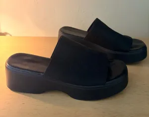 Chunky Sandals Platform Black Size 7.5 thumbnail 2