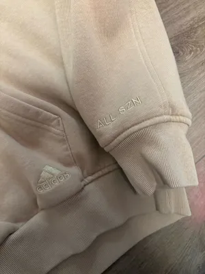 Adidas All SZN Yellow Fleece Boyfriend Hoodie thumbnail 3