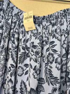 Aerie whimsy blue lace asymmetrical ruffle skirt cottagecore small new thumbnail 3